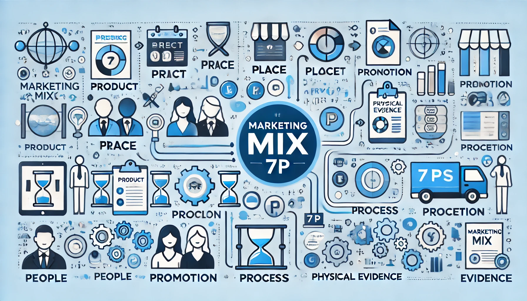 Il marketing mix 7P Kotler, definizione e teorie