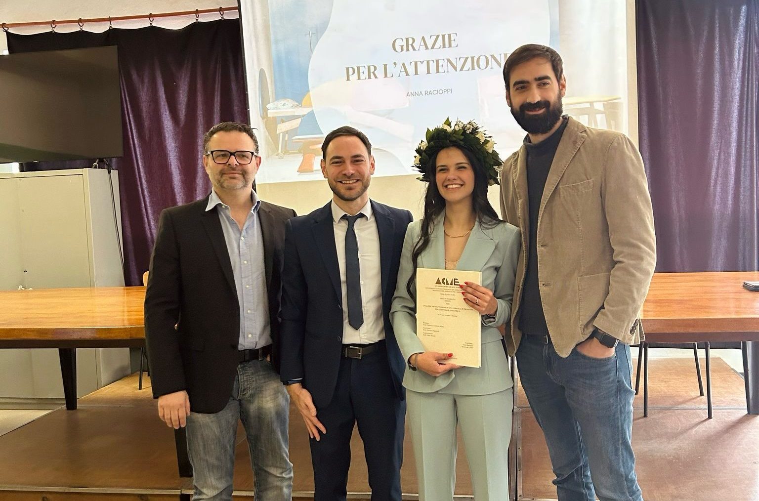 Nuova tesi di laurea in ACME Novara Francesco Iodice - Anna Racioppi